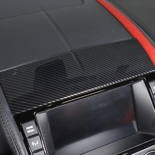 Cubierta de embellecedor de consola de tablero interior de fibra de carbono ABS para Jaguar F-TYPE 2013-2024 - Imagen 42 de 44