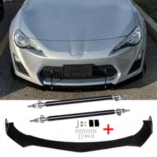 For 13-16 Scion FRS FR-S Front Bumper Lip Splitter Spoiler Body Set + Strut Rods