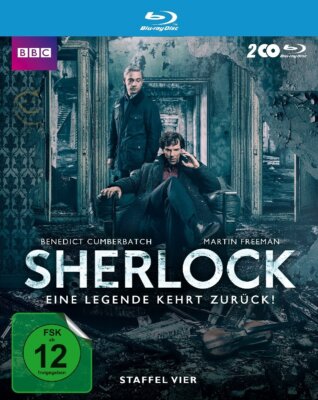 SHERLOCK-STAFFEL 4 - CUMBERBATCH,BENEDICT/FREEMAN,MARTIN  2 BLU-RAY NEU