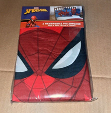 Marvel Spiderman Reversible Pillowcase NEW