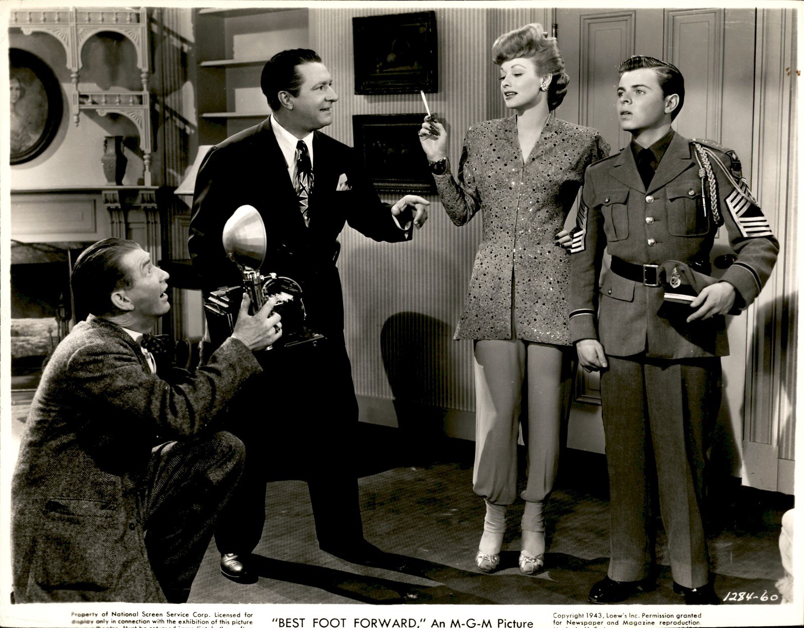 BR39 1943 Original Photo LUCILLE BALL Best Foot Forward Beautiful Movie ...