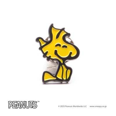 Peanuts x BUTTON & CUFFLINKS Woodstock Smile Pin Badge Brooch Japan New