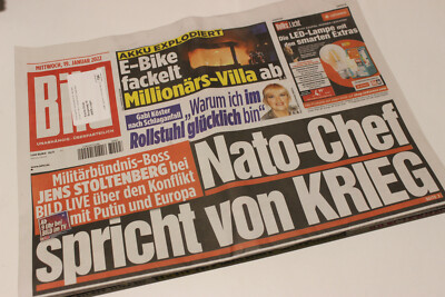 BILDzeitung 19.01.2022 Januar Corona     Nato E-Bike   Akku 