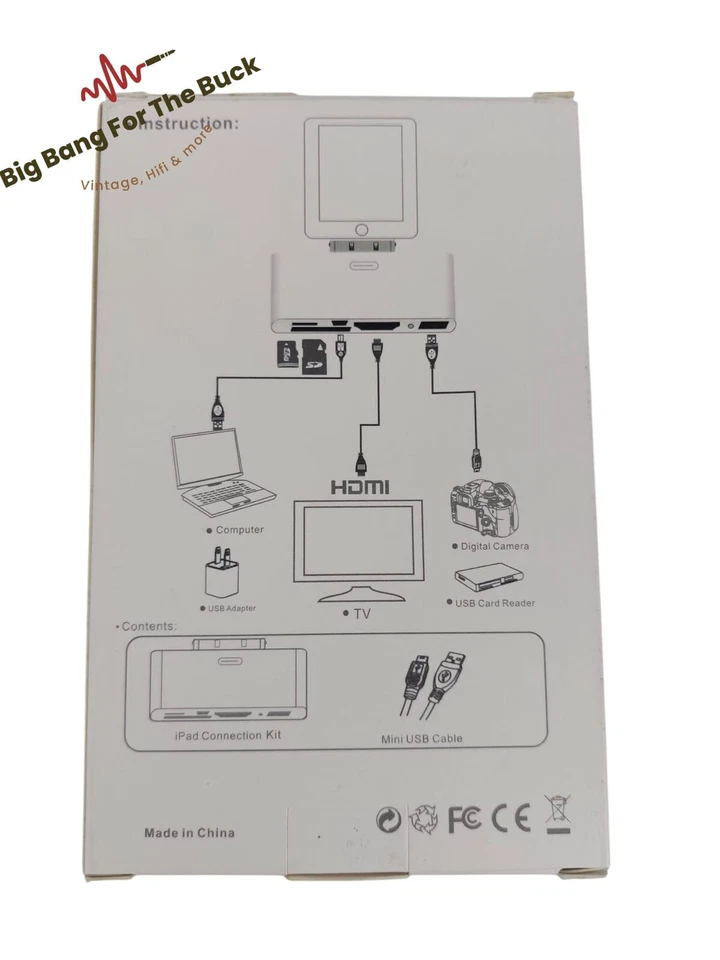 Digital AV Adapter iPad Camera Connection Kit iPhone4 iPod touch4 HDMI 30-Pinch - Bild 2 von 4