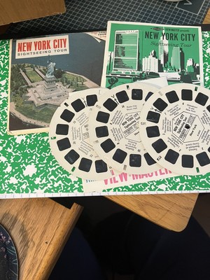 1960s View Master #A654 ''NEW YORK CITY SIGHTSEEING'' ~ 3 Reels & Booklet ~ EUC!