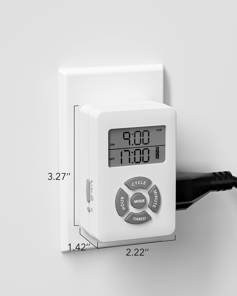 BN-LINK Digital Timer, Repeat Cycle Intermittent Timer Plug with ...