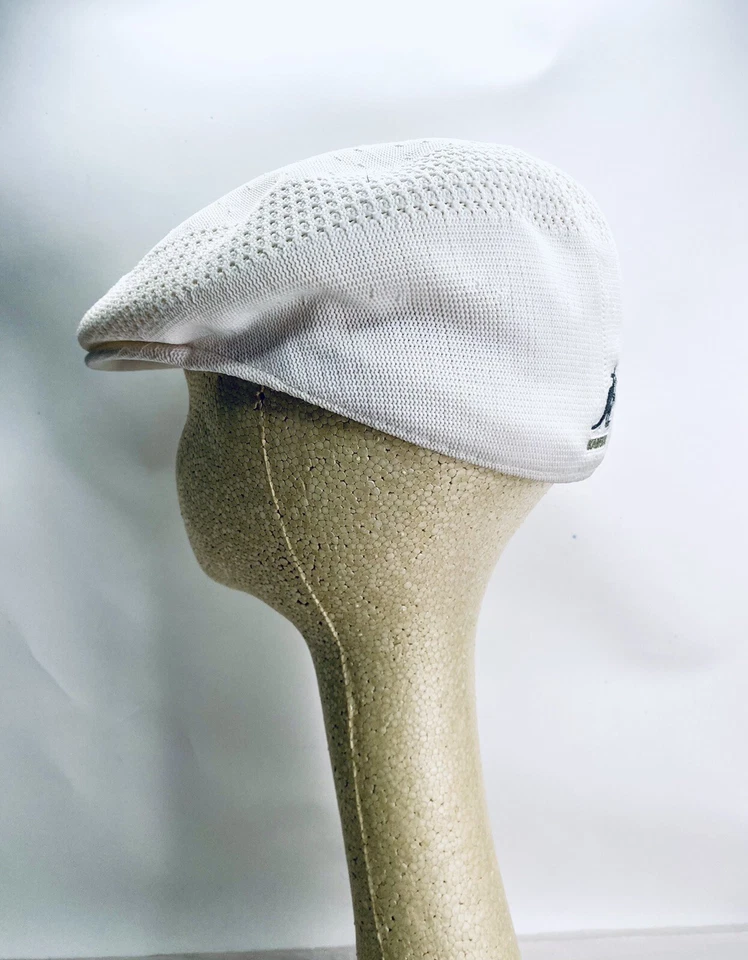 Винтажный Kangol шляпа белый тропический вентиляционный плоский крышка лба подушечка мужчин размер маленький - Изображение 4 из 4