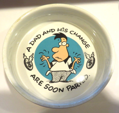 Change Dish Tray A Dad and His Change Are Soon Parted Gift Novelty Father Funny