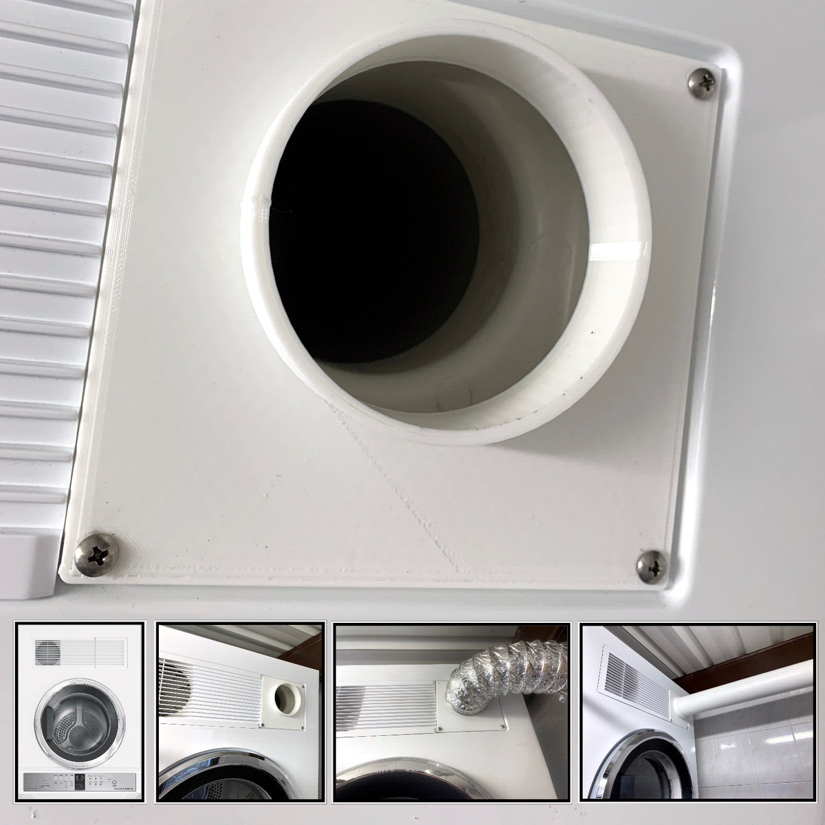 Front Vent Duct Adapter for Fisher Paykel Haier Clothes Dryer