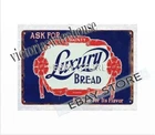 1910s LUXURY BREAD country store bakery kitchen metal tin sign garage gifts