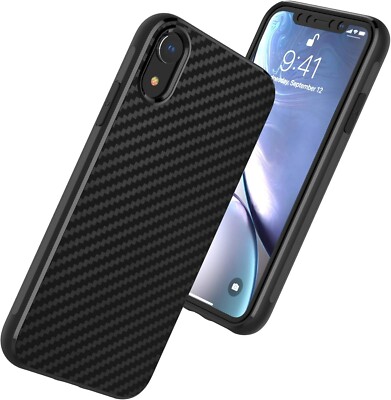 Hülle für iPhone Samsung Xiaomi Huawei Google Schutz Handyhülle Carbon Fiber