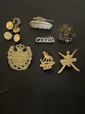 Vintage Military Pins Lot Estate Find!!