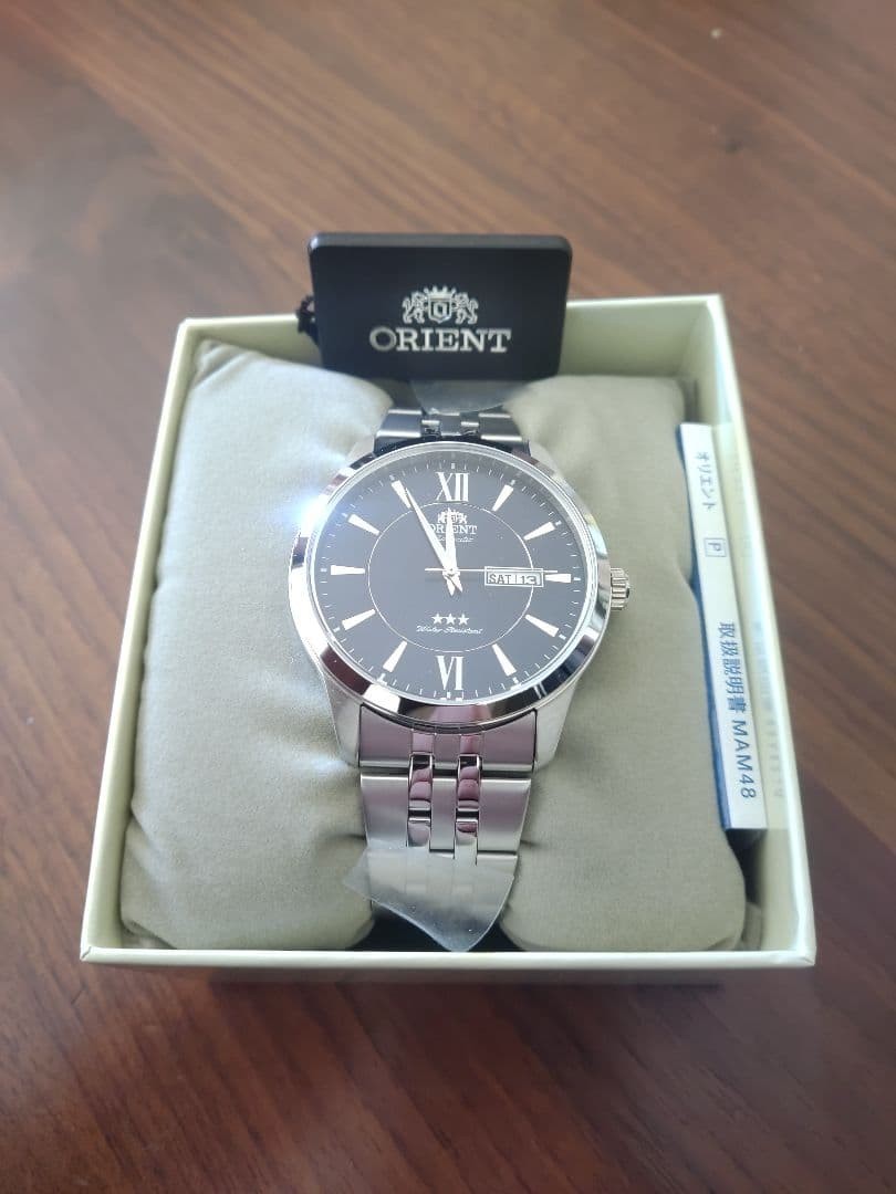 Orient MAM48 Automatic Silver Watch, Round Dial, … - image 1