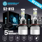 2x 9008 H13 LED Headlight Bulb 15000W 1800000LM High Low Beam Super Bright White