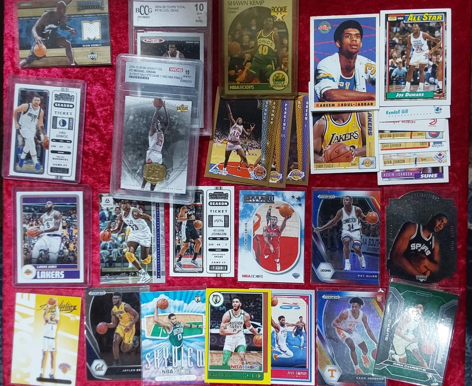 30 张 NBA 卡分级迈克尔·乔丹 拉布龙 James Luka Doncic David Robinson O'Neal — 第 4/4 张图片