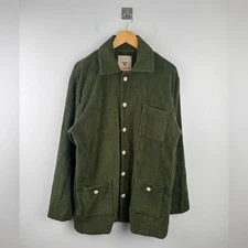 OAS Men Beach Dandy Terry Overshirt Green Size Large