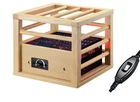 Mini Kotatsu 1 Person Square Wooden Electric HEATER MPQ-100-B 10.6x10.6x8.6 in
