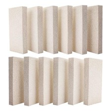 12 Pcs Insulating Fire Brick for Ovens Kilns Fireplaces Forges 9x4.5x1.25"