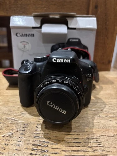 Canon EOS 550D Digital SLR Camera With 50mm Lens And Lowepro Camera Bag