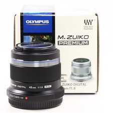 Olympus M.Zuiko Digital ED 45mm f/1.8 Portrait Prime Lens Boxed -VM 8768 MT-
