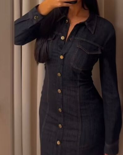 ZARA NEW WOMAN DENIM MIDI DRESS BLACK XS-XXL 2270/576/800 | eBay