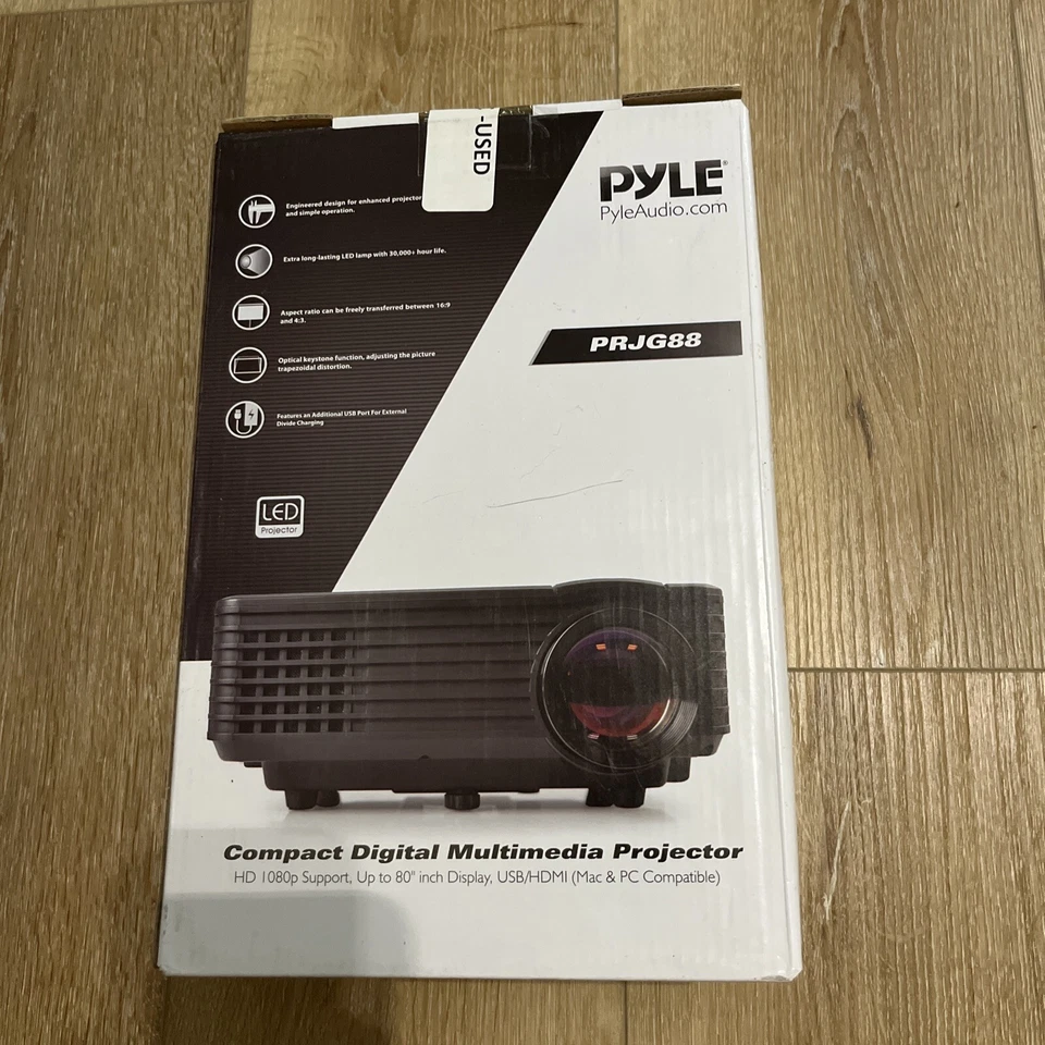 Digital Multimedia Projector, HD 1080p Support, Up to 80'' inch Display - Image 3 of 4