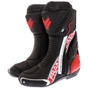 Frank Thomas Race Tech Motorcycle Boots Black Red