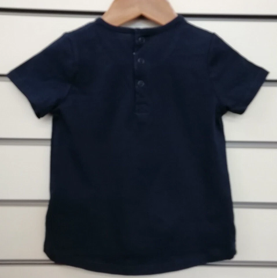 LA REDOUTE GIRLS NAVY BOW DETAIL SHOULDER T - SHIRT AGE 2 YEARS NEW (ref 615) - Image 2 of 2