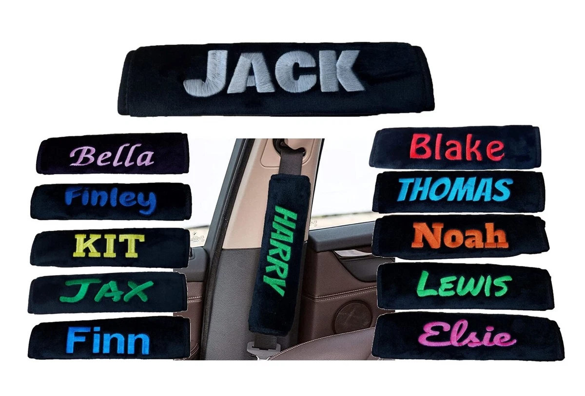 Personalised seat cheap belt pads