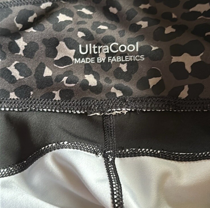 Fabletics UltraCool Black Gray Leopard Pattern Me… - image 7