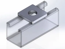 Lot of 5 Unistrut P1064-SS 1-5/8" Square Washer Stainless Steel | 1/2" Bolt USA