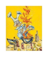 Warner Brothers-Chuck Jones-Limited Edition Canvas-Bugs Bunny-Chez Bugs-Cooking