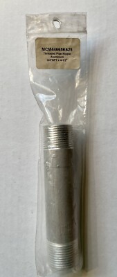 McMASTER CARR 44665K625 STANDARD-WALL ALUMINUM PIPE NIPPLE 3/4 NPT 4.5'' NEW