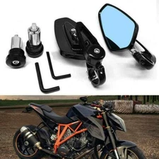 7/8" Motorcycle Street Bike Handle Bar End Mirrors For Yamaha FZ07 FZ 09 XSR700
