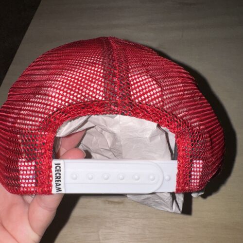 New Era The Golfer Snapback Ice Cream Red Trucker Baseball Cap Hat - Picture 3 of 4