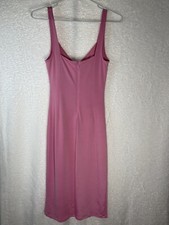 Guess Marciano Frida Sleeveless Midi Pink Stretch Wrap Bodycon Dress 0 XS