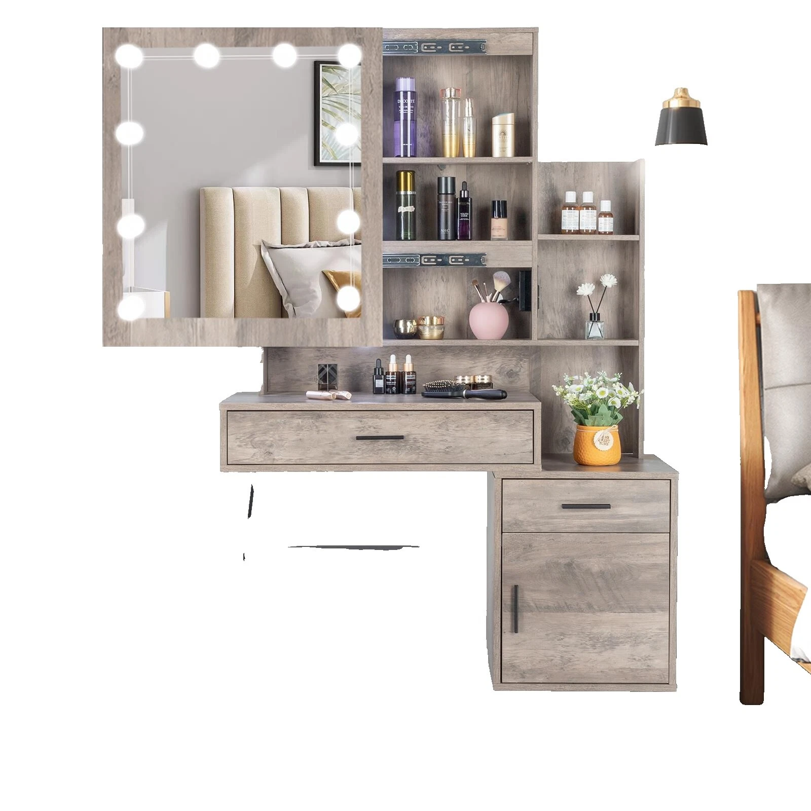 Tocadores y mesas de maquillaje con armario