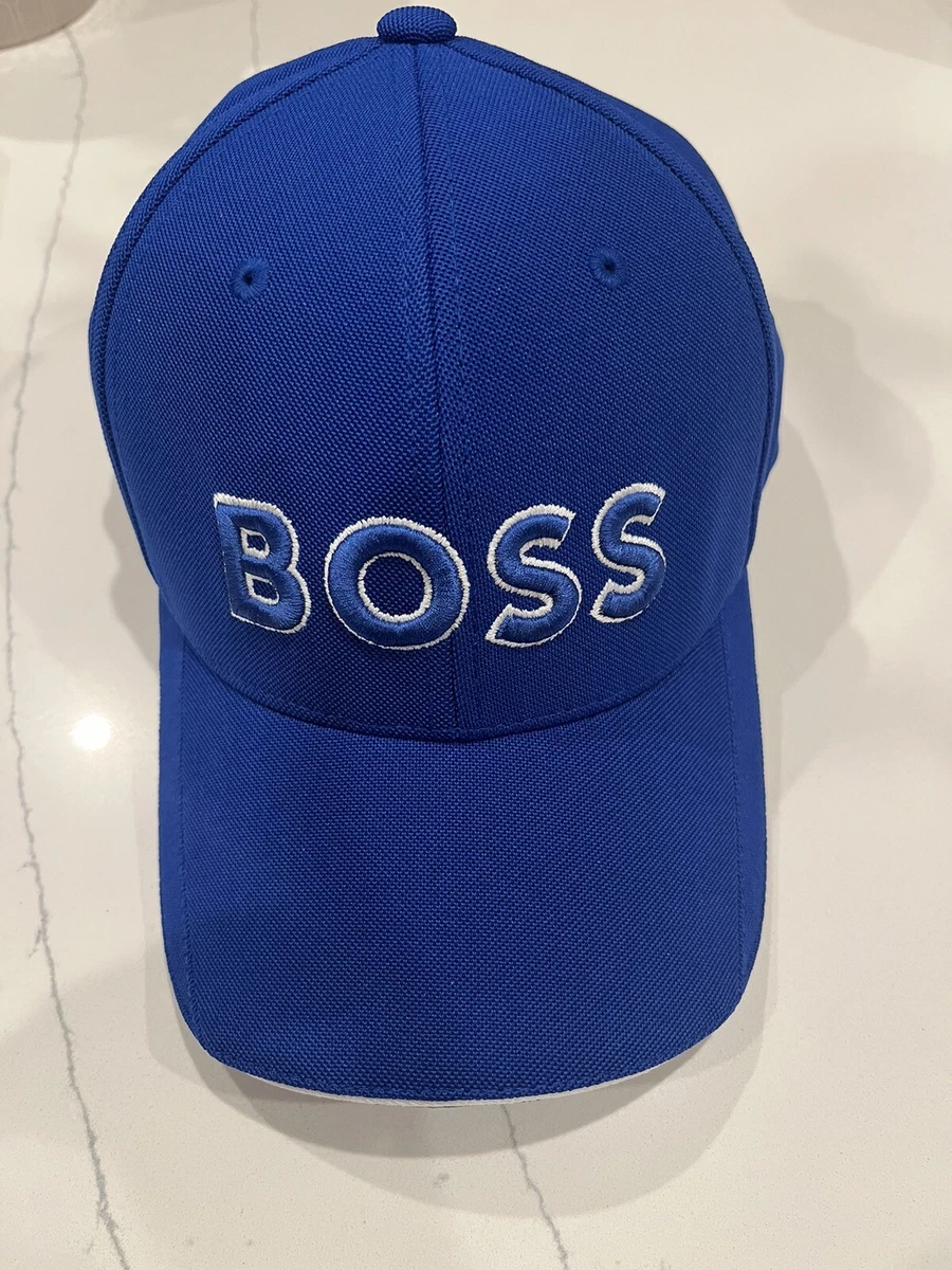 New Hugo Boss Black Label Men Unisex Baseball Cap Hat Big Blue