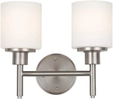 Design House 556191 Aubrey Transitional Indoor Light Dimmable Frosted Glass