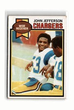 John Jefferson Football #217 1979 Topps San Diego Chargers