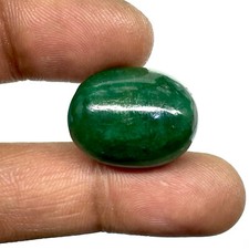 33.75 Cts Certified Natural Emerald Zambia Rich Green Loose Untreated Gemstone