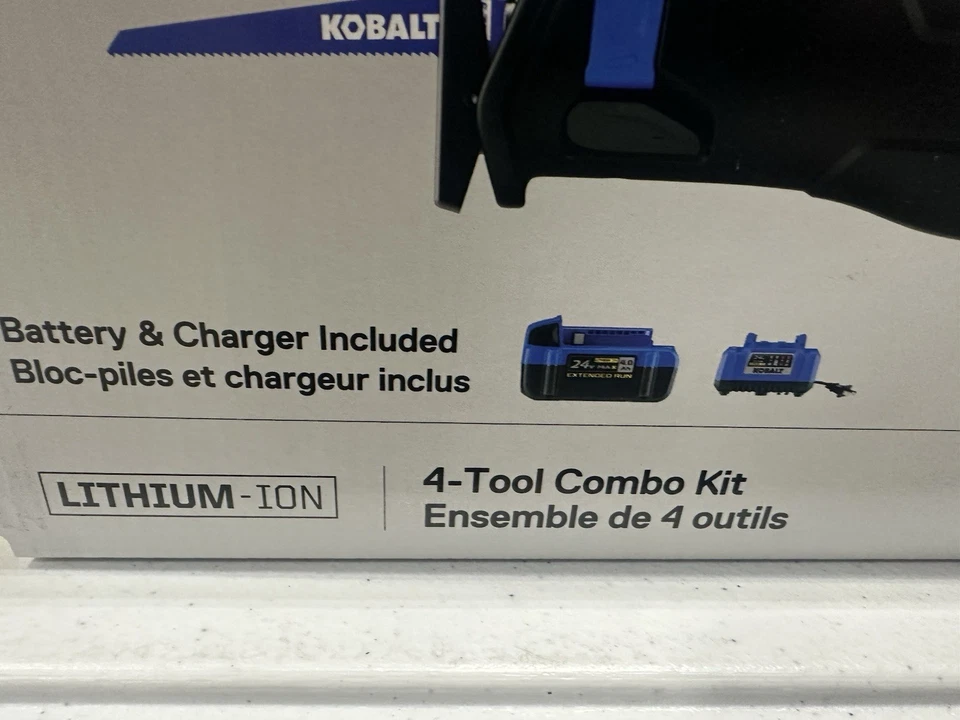Kobalt 24V 4 Tool Brushless Power Tool Combo Kit Soft Case Battery KLC 4324A-03 - Image 2 of 2