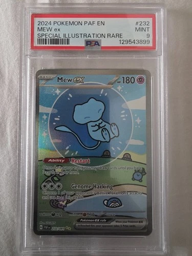 Mew ex 232/091 SV: Paldean Fates Holo PSA 9