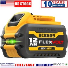 12.0AH DCB609-2 For DEWALT DCB612 20V/60V MAX FLEXVOLT 12Ah Li-Ion Battery PACK