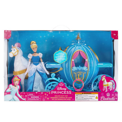 Disney Store Princess Cinderella Classic Puppe Deluxe Set große Pferdekutsche