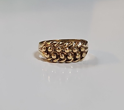 Haltering 9 kt Gelbgold, Größe O
