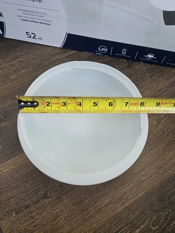 Harbor Breeze Beach Creek Ceiling Fan Replacement Part - Glass Globe - Image 4 of 4