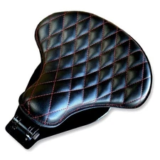 2025-2025 Indian Scout Bobber Seat Spring Kit Diamond Red Stitched Leather