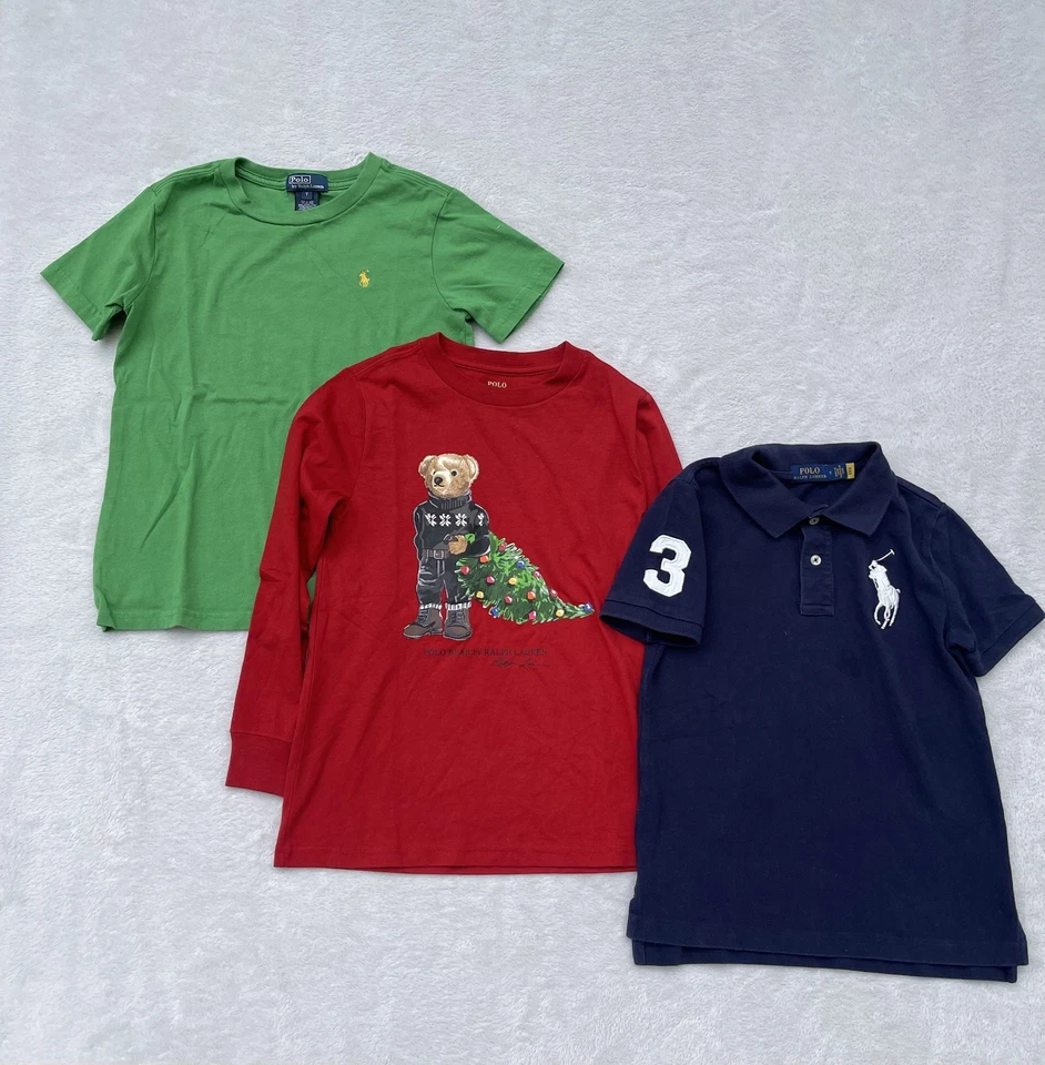 Boy’s Polo Ralph Lauren Clothing Lot Of 5 Big Pony Big Polo Bear Camouflage 7 - Image 2 of 4