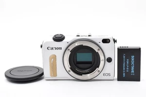 Canon EOS M2 White Mirrorless Digital Camera Body 18MP EF-M Tested AS-IS Japan